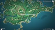 Location of the stones on the map (Image via miHoYo)